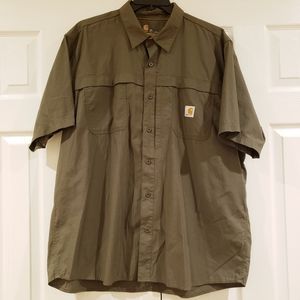 Men's Carhartt Short Sleeve Shirt 2XL - Forest Green